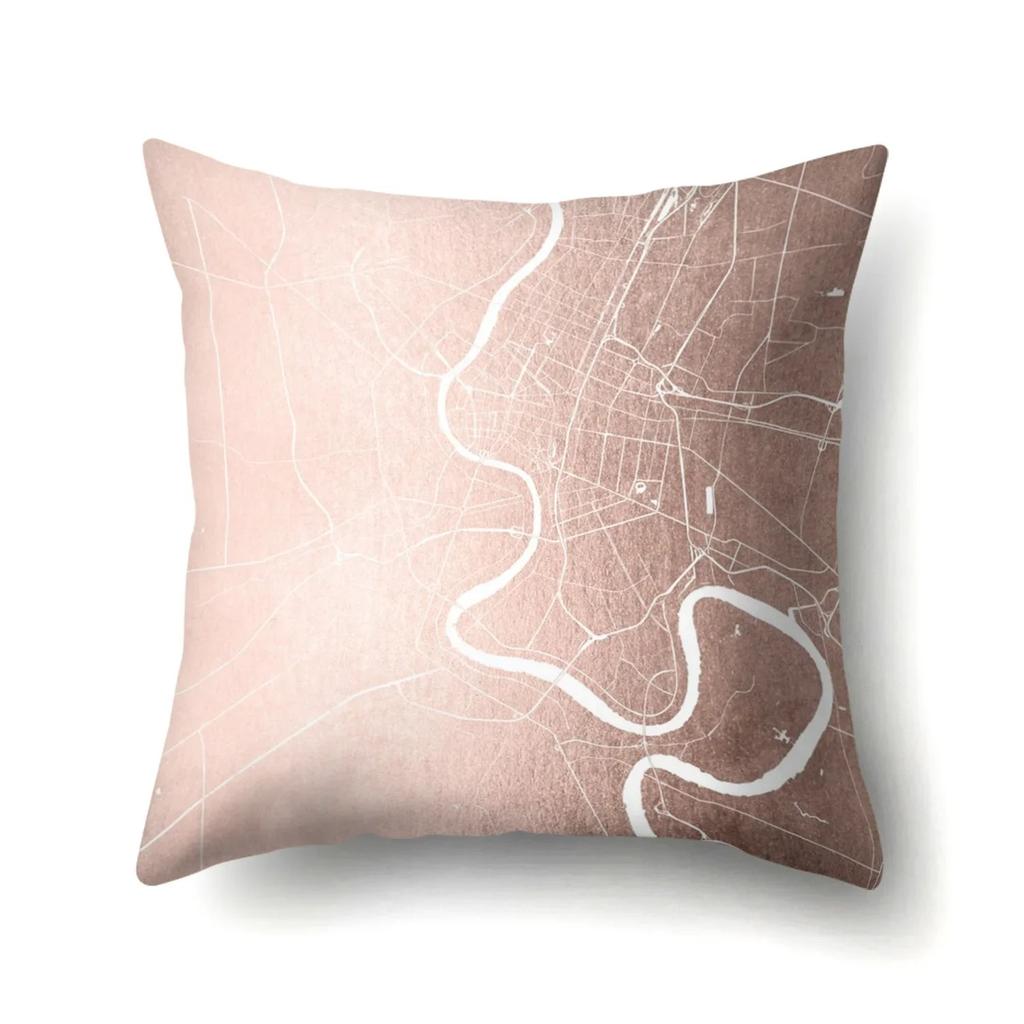 New Creative Pink Rose Gold Pillowcase Personalized Home Office Cushion