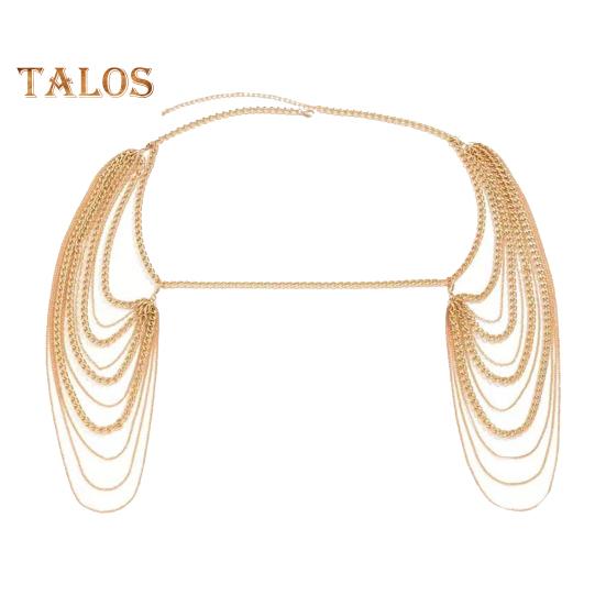 

Женская цепочка для тела, многослойная, с кисточками, наплечная цепочка, вечеринка, ночной клуб, украшения на плечо, реквизит для выступлений знаменитостей золотистый