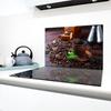 GLASS PROTECTIVE PLATE FOR STOVE 80x52 COFFEE