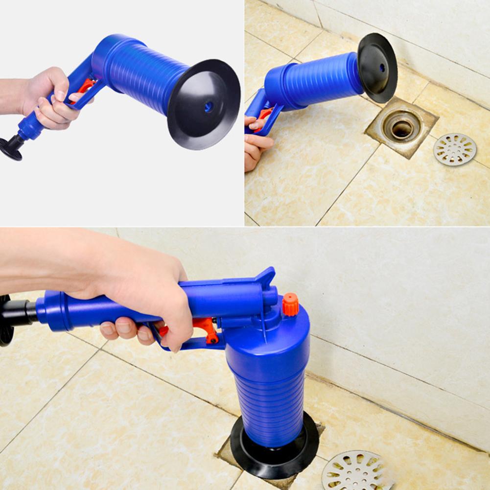 Air Power Sewer Dredge Tool with 4 Sized Suckers Pipe Dredge Tool Drain Cleaner Pump for Kitchen Bathroom Dredge Pipe