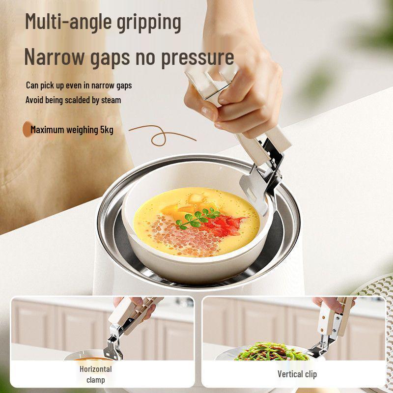 Anti-Scalding Non-Slip Tray & Bowl Lifter Clip for Kitchen Use