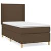 Exclusive House - Slatted Bed Base with Mattress Dark Brown 80x200 Cm