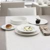 Assiette Plate Ariane Prime Oblongue Céramique Blanc (38 X 25 Cm) (6 Unités)
