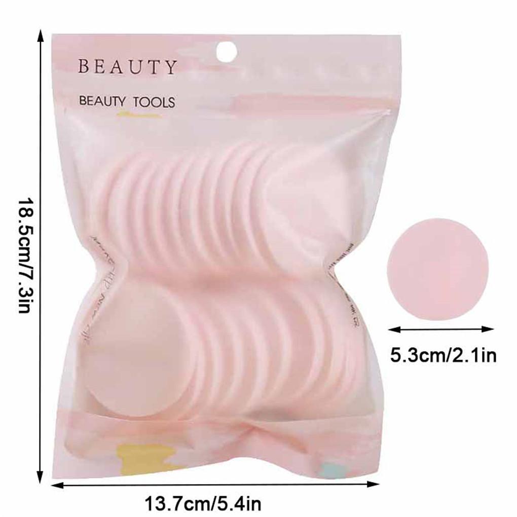 

20 шт., пудра для лица, пудра, профессиональная круглая форма, портативная мягкая косметическая пудра, основа для макияжа, губка для красоты, инструмент CHINA