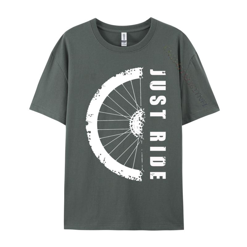 Just Ride MTB Mountainbike Einfacher Stil Baumwolle Unisex T-Shirt Comics Oberteile Hemden Neuankömmling Lässiges Oberteil T-Shirts