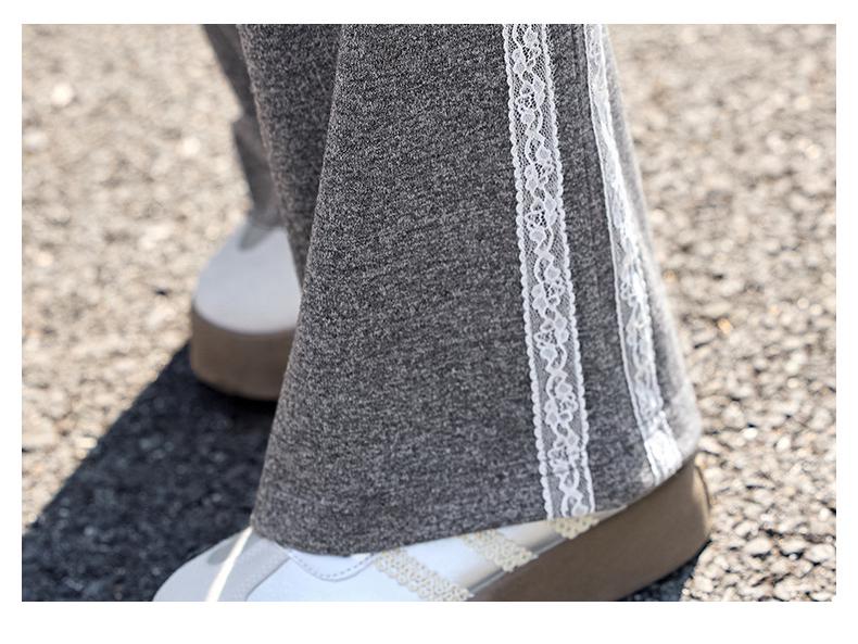 2025 Trening Casual cu Dantelă Patchwork: Set elegant din două piese pentru un look tineresc