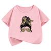 Fashion Leopard Print TShirt Printed T Shirt Girls Summer Clothes Short Sleeve Tops TShirts Cute Streetwear Clothing