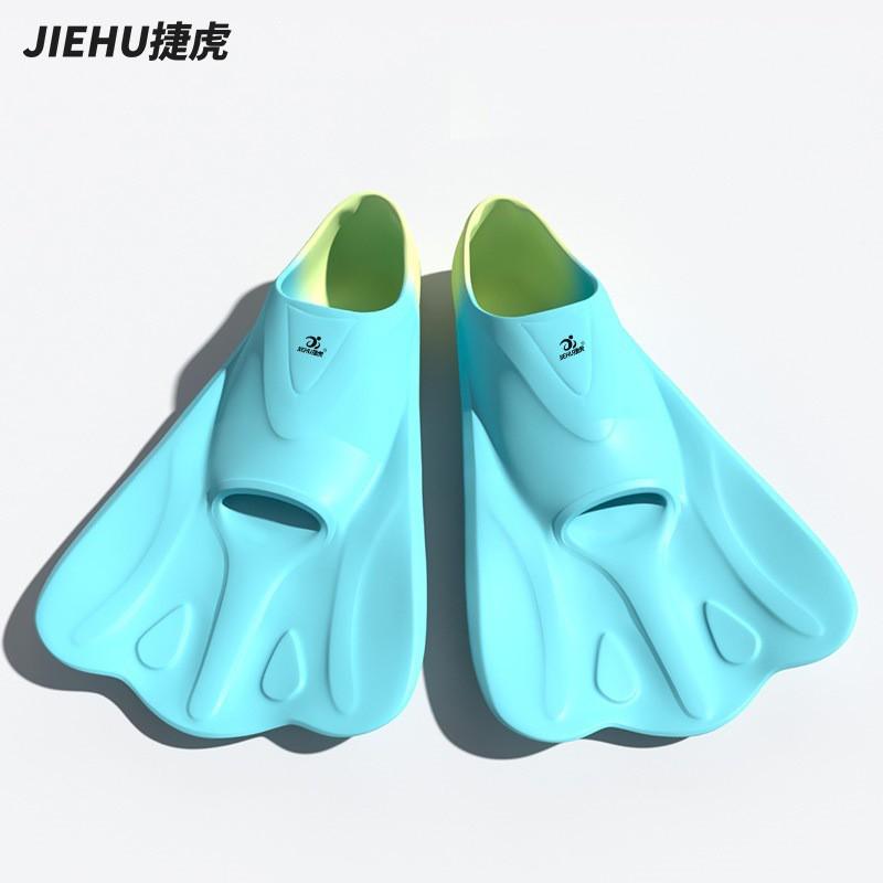 Adult Unisex Swimming Fins Freestyle Snorkeling Training Silicone Open Heel Swim Gear