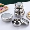 Stainless Steel Bowl Korean Big Cooked Rice Bowl With Cover Single Layer Steamed Rice Bowl Child Anti-Scalding/Fall Tableware