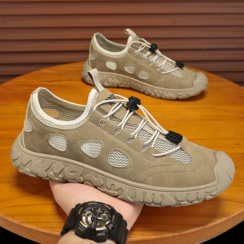 Fashion Summer Men's New Breathable Work Anti Slip Wear-resistant Casual Sports Shoes