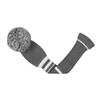 Set of 5 Knitted Golf Club Covers Gray with White for 1 Driver Wood 2 Fairway and 2 Hybrids Double-Layer (Steel Stripes) (460cc), Woods, (UT)