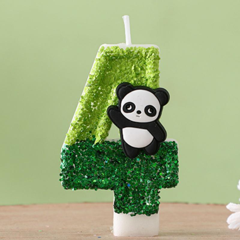 Cute Panda Digital Birthday Cake Party Candles - Hot Selling Item
