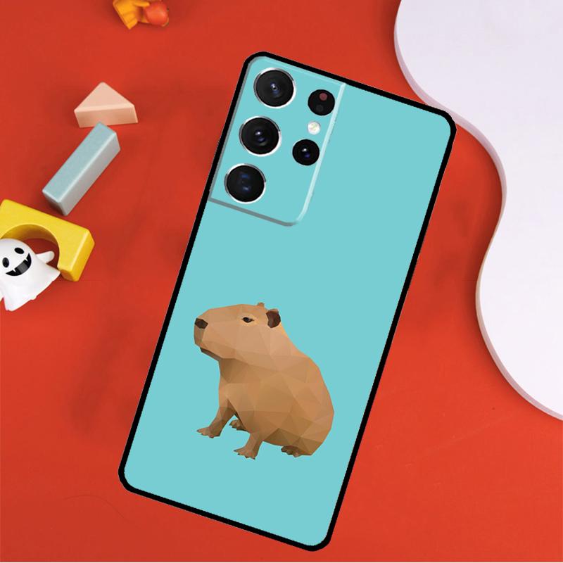 

Cute Capybara Phone Case For Samsung Galaxy S24 Ultra S25 Ultra S9 S10 S20 S21 S22 S23 Plus S24 FE Cover Galaxy S22Ultra