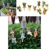 Ensemble de Figurines de Fées en Résine pour Jardin Avec Sculpture et Polissage Pour Décoration Intérieure Cadeau