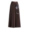Elegant Mid-Length Wool Pleated Skirt - 2025 Autumn/Winter High-Waisted Slimming Style