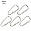 Flerfarget aluminiumsutstyr Legering karabiner Klatreknappspenne nøkkelring Camping Vandring Krok