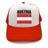 Austria Flag Baseball Cap Cool Summer Unisex Mesh Net Hat Country Fans Trucker Hat Unisex Outdoor Mesh Net Caps