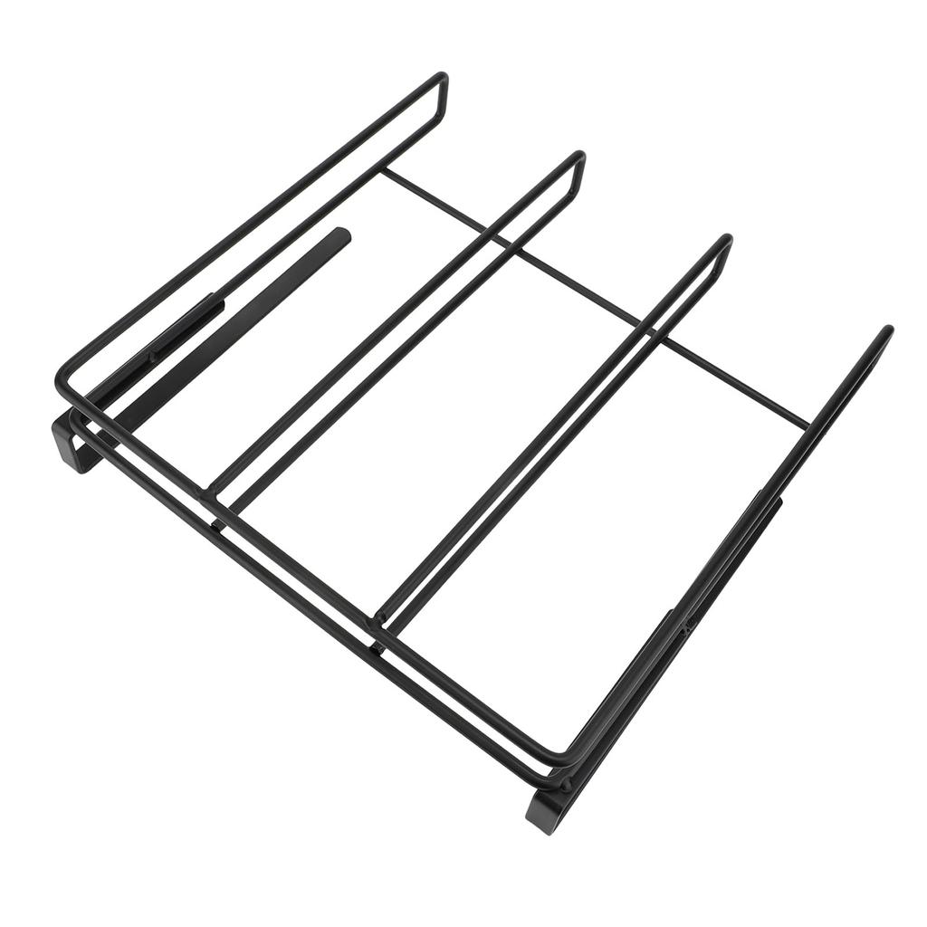 Under Cabinet Hanging Rack Carbon Steel Space Saving Under Cabinet Hanging Organizer for Kitchen Pot Lid Chopping Board