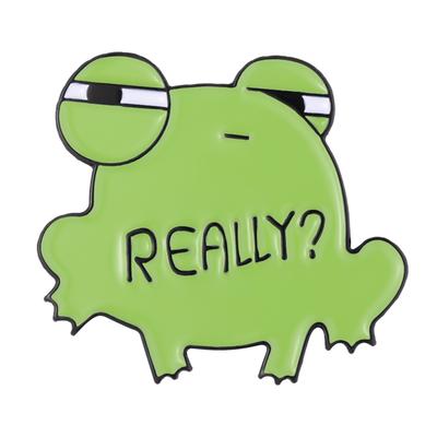 Kreslená zvířecí brož s přezkou, anglická věta, osobnost, písmeno, tvar, barva, odznak