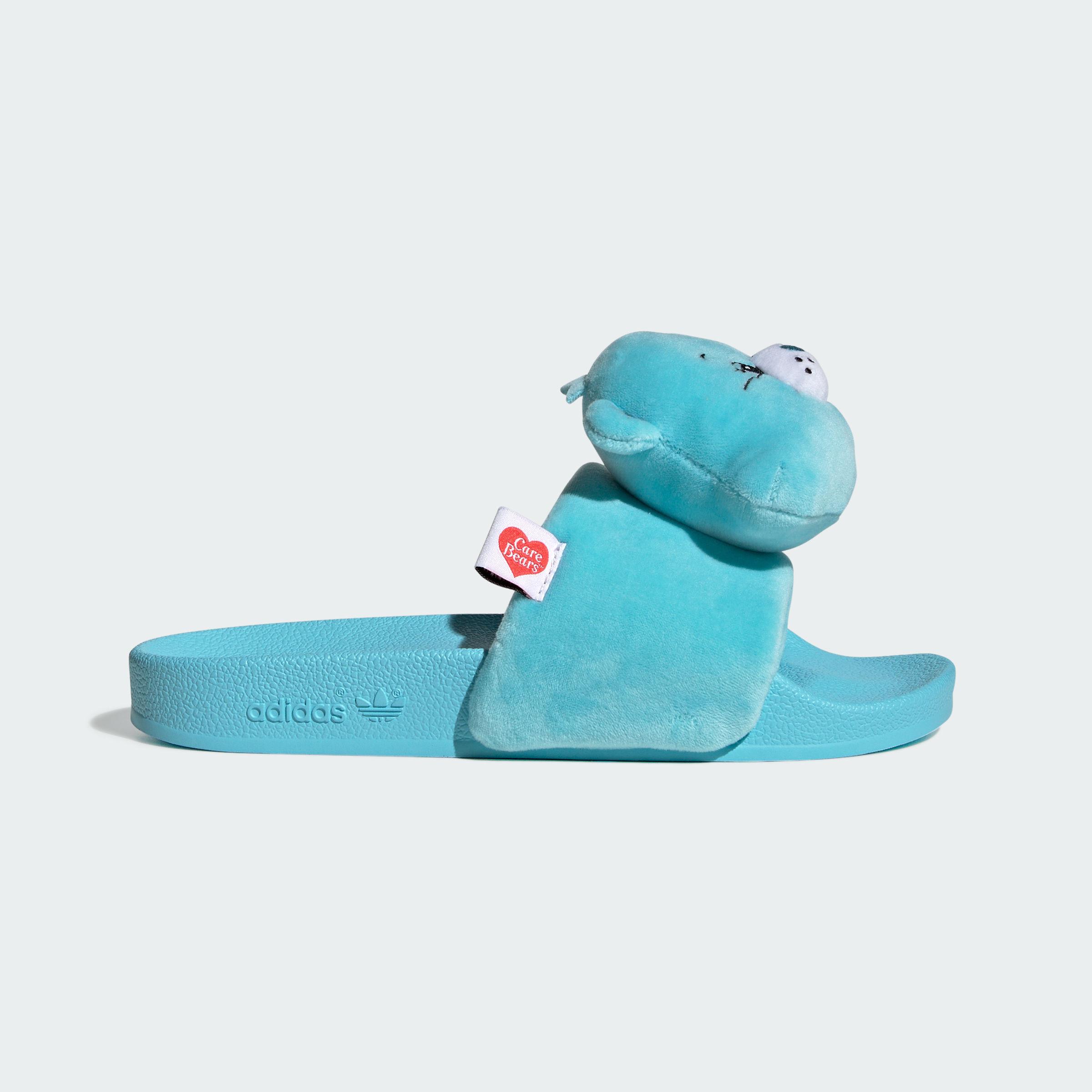 CARE BEARS X Adidas Originals Adilette Slide Slippers Women s Blue 35.5