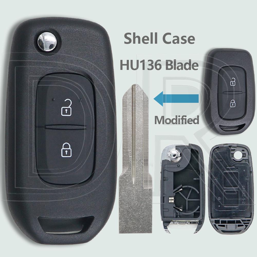 DR Car Key Modified Shell Case Only Support CWTWE1G0003 For Renault Dacia Symbole Logan Sandero Trafic Lodgy Dokker Duster