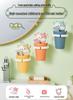 Wall-Mounted No-Drill Toothbrush & Mouthwash Cup for Kids & Students