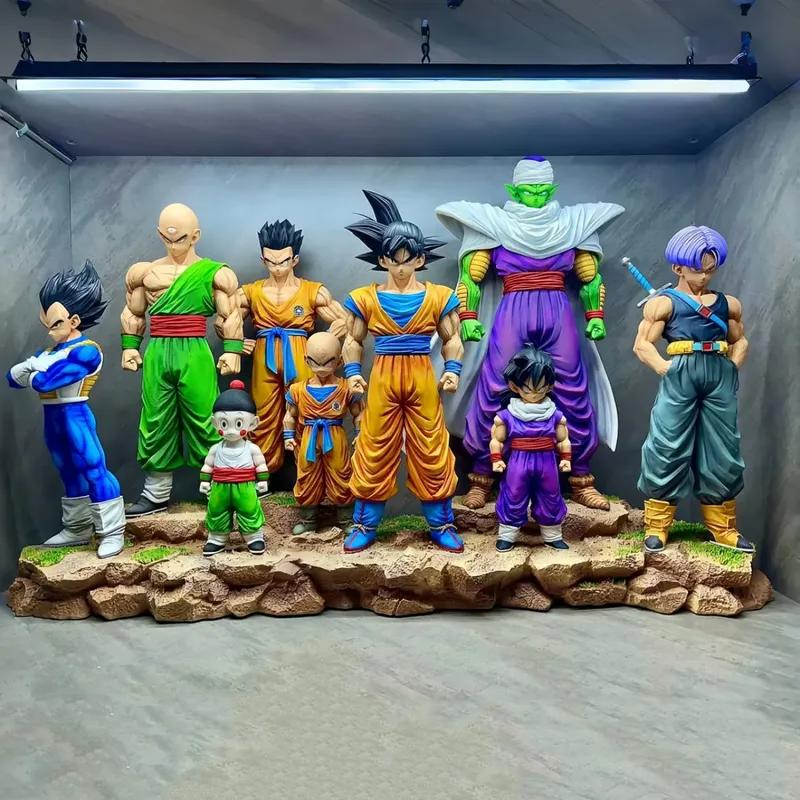 9 pezzi Dragon Ball Z Infinite Z Warrior Set Figure GK Goku Gohan Vegeta Piccolo Torankusu Giocattolo di Tendenza Modello Statua Decorazione Regalo bi