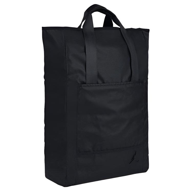 Jordan Simple Casual Large Capacity Zipper Polyester Shoulder Tote Bag Unisex bags Black BA5409-010 Black