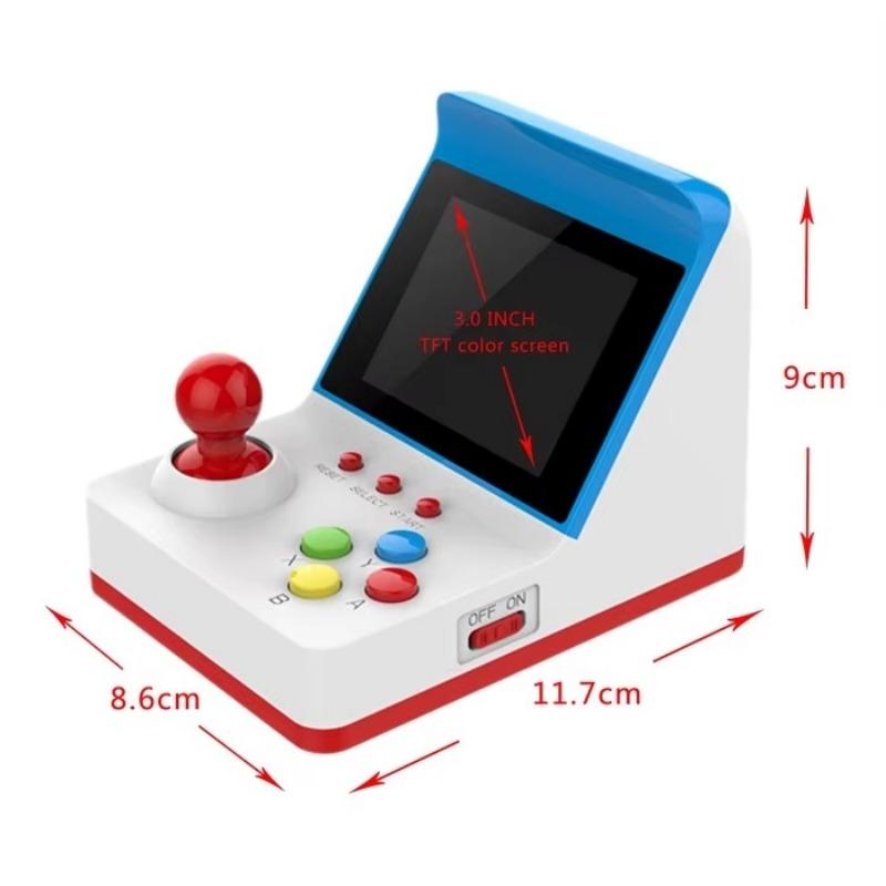 Mini Arcade A6 Retro Arcade Game Console Mini Palm Arcade Joystick Shaking Platform Double Edition