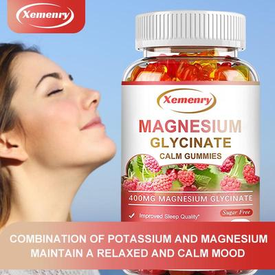 MAGNESIUMGLYCINAT GUMMIES - 400 mg pro Portion - Unterstützt die Muskel-, Gelenk- und Knochengesundheit