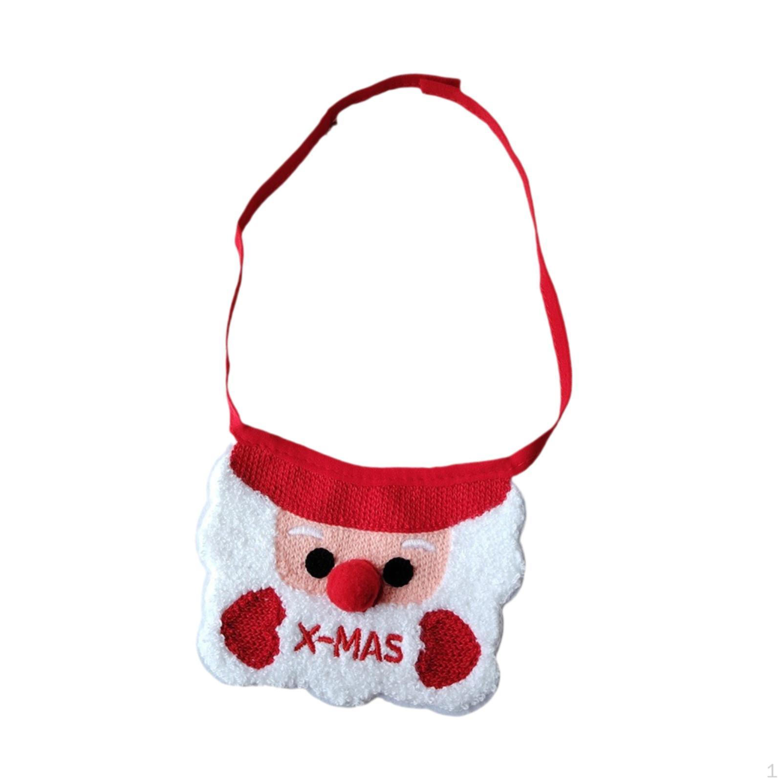 

Christmas Santa Claus Pet Bib Xmas Soft Festival for Small Dogs Cats Pets,Winter Party Holiday