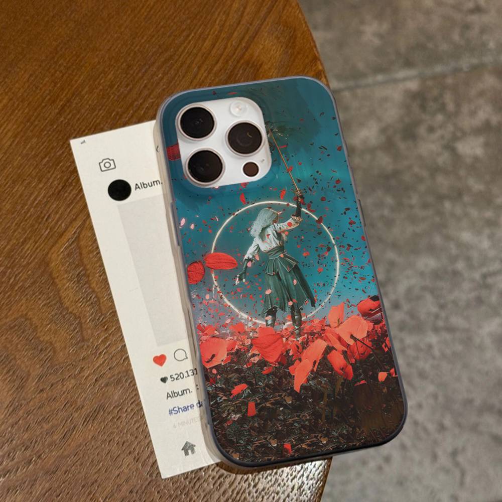 RPG Game C-Clair O-Obscur E-Expedition 33 Phone Case For IPhone 17 16 15 14 Plus 13 12 11 Pro Max Pro Wave Corrugated Cover