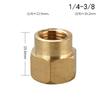 Easy Installation Brass Hexagon Connector Brass Pipe Connector Air Valve Connector Fuel Valve Connector Gas Valve Connector