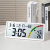 Large LCD Clock with Lunar Calendar, Temperature & Humidity Display for Living Room, Multi-functional Digital Clock 8304.