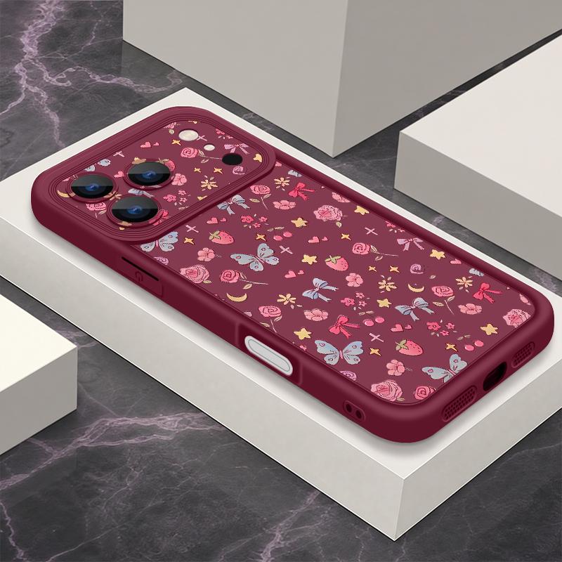 Bowknots Print Phone Case For iPhone 17 Pro Max Shockproof Bumper Soft Cover For iPhone 16 15 14 13 Pro Max 16E 17E