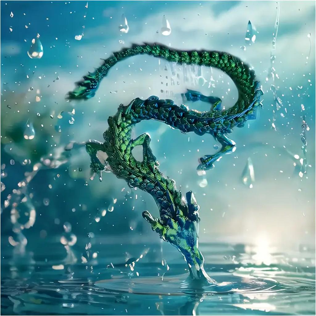 4/12pcs 3D Printed Chinese Dragon Ornament, Random Color, Ideal For Car Dashboard, Party Decoration, Festival Home Decoration