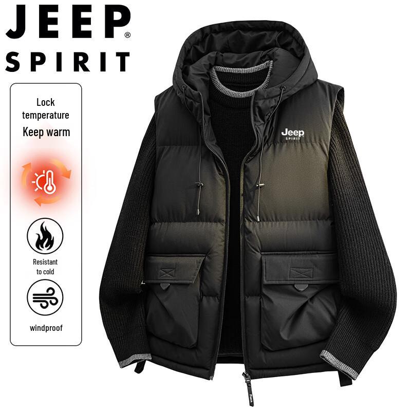 Мужской уличный жилет с капюшоном JEEP SPIRIT XL