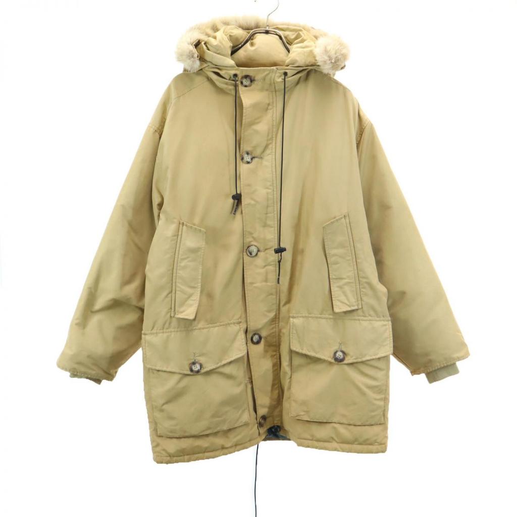 WOOLRICH 80s Made in USA Vintage down coat M beige Men's Used