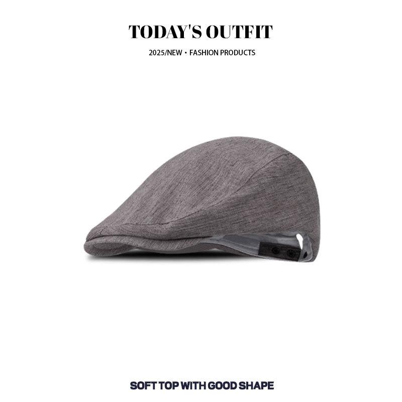 New Big headed French Beret Women's Spring and Autumn Style High Quality Antique Front Hat Showing Off Their Face