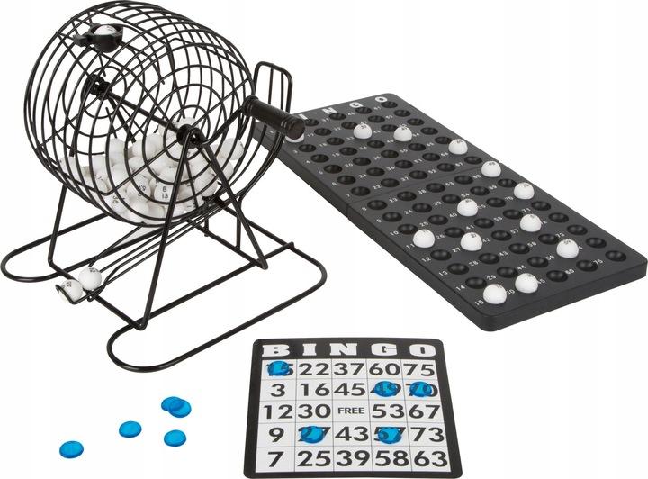 Gra Towarzyska Rodzinna Bingo Metalowy Bęben Lotto Rodzinna Gra