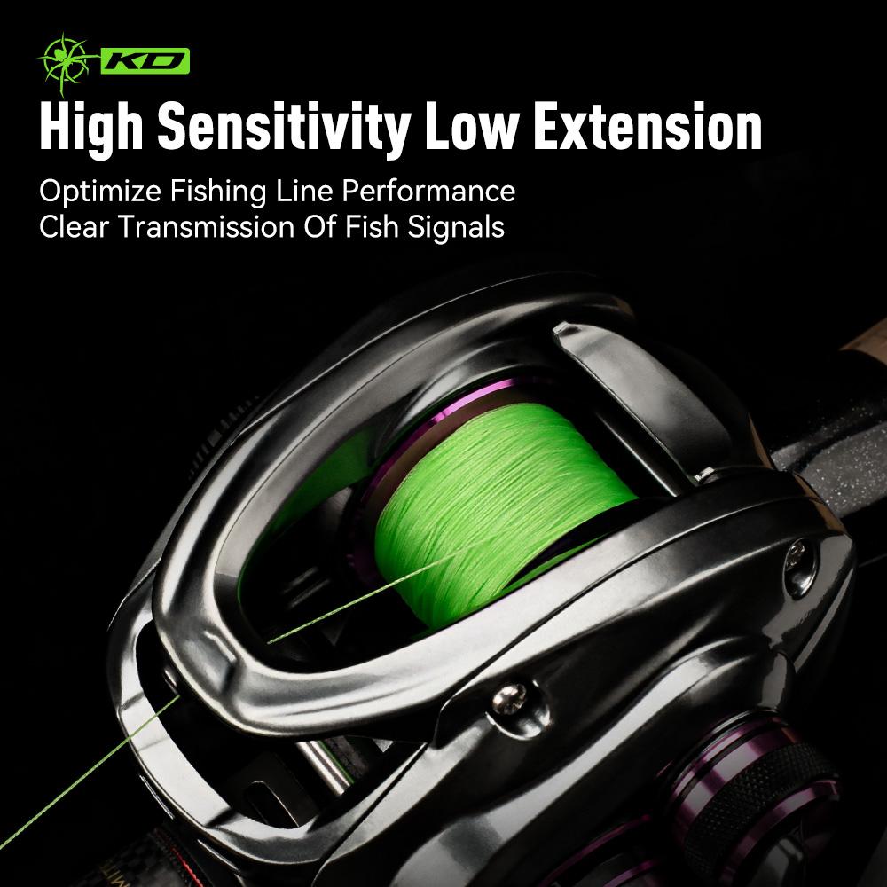 Kingdom Fishing Lines 150m 8 Strands PE Braid Line  Green Multifilament PE Line High Power Super Smooth