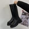 Fashion Autumn Winter Punk Style Woman Knee High Boots Shoes Ladies Platform Thick Bottom Knight Long Botas