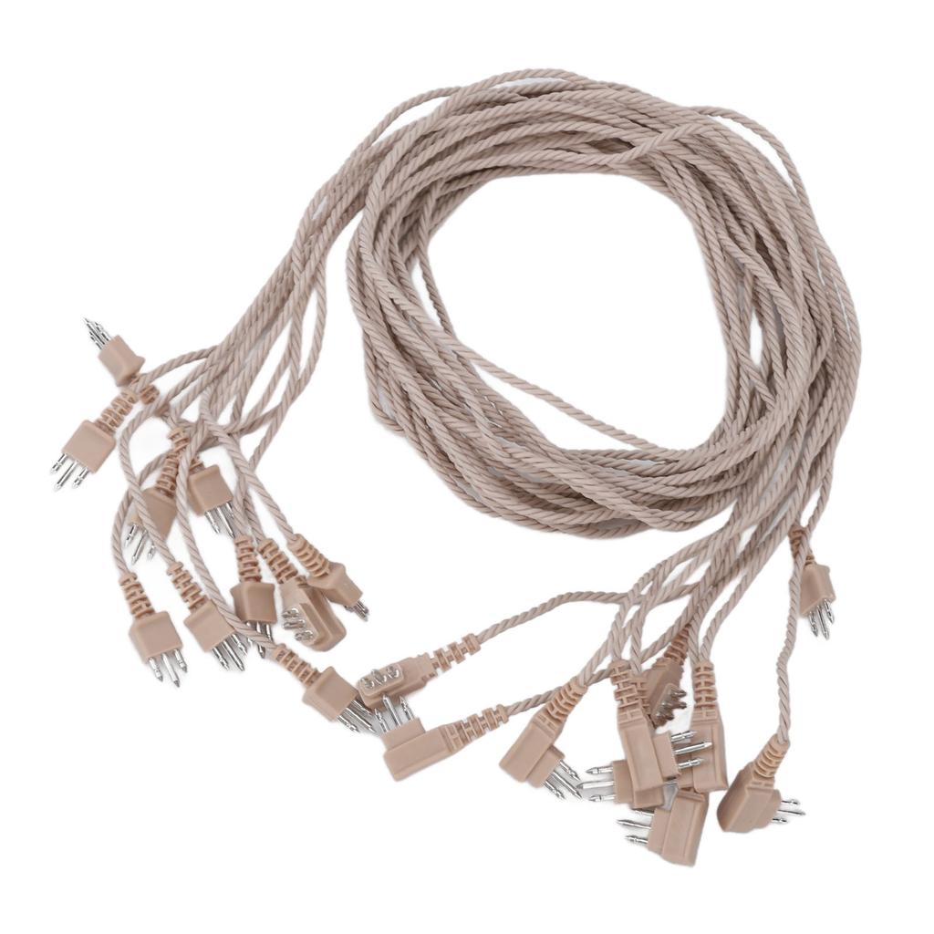 10pcs 3 Pin Hearing Aid Receiver Cable Portable Wear Resistant PVC Hearing Aid Replacement Cord for Hearing Aids