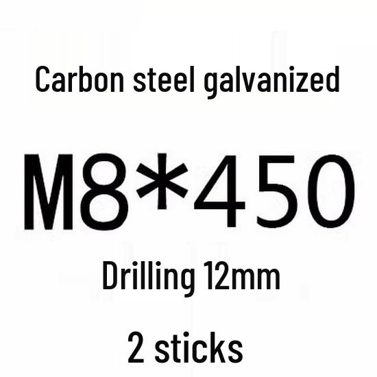 Extra Long Expansion Screws Set - Pull-Out Bolts M6/M8/M10/M12/M14/M16 in Various Sizes (200x250x300x400)