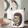 Tired Hedgehog Foldable Laundry Baskets Dirty Clothes Toys Storage Basket Home Organizer Bag