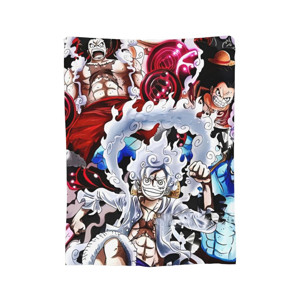 Luffy Blankets The Straw Hat Crew Flannel Awesome Warm Throw Blankets for Bed Sofa Decoration