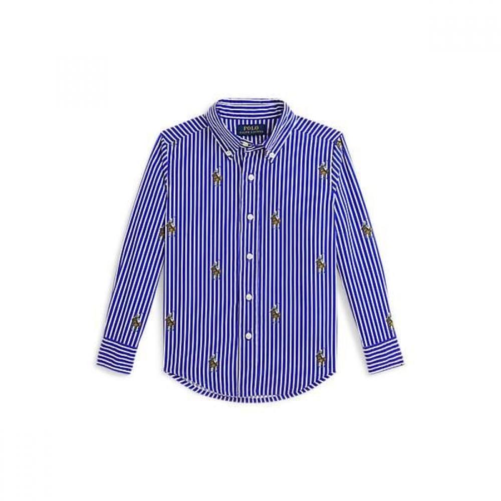Polo Ralph Lauren Boys 2 7 Years Cotton Shirt Polo Bear Stripe 2