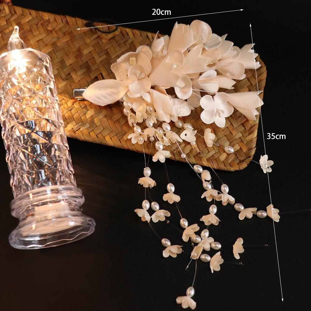 Fairy Wedding Headdress Elegant Flower Barrettes Temperament Bridal Headwear  Hair Jewelry