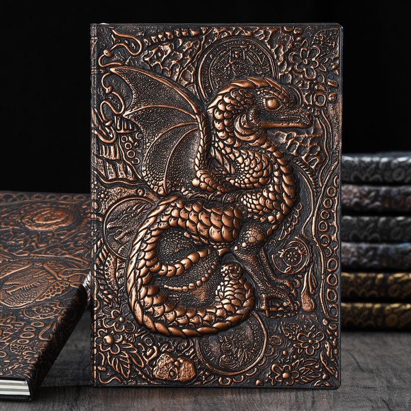 Flying Dragon Embossed Commemorative Writing Notebook Collection