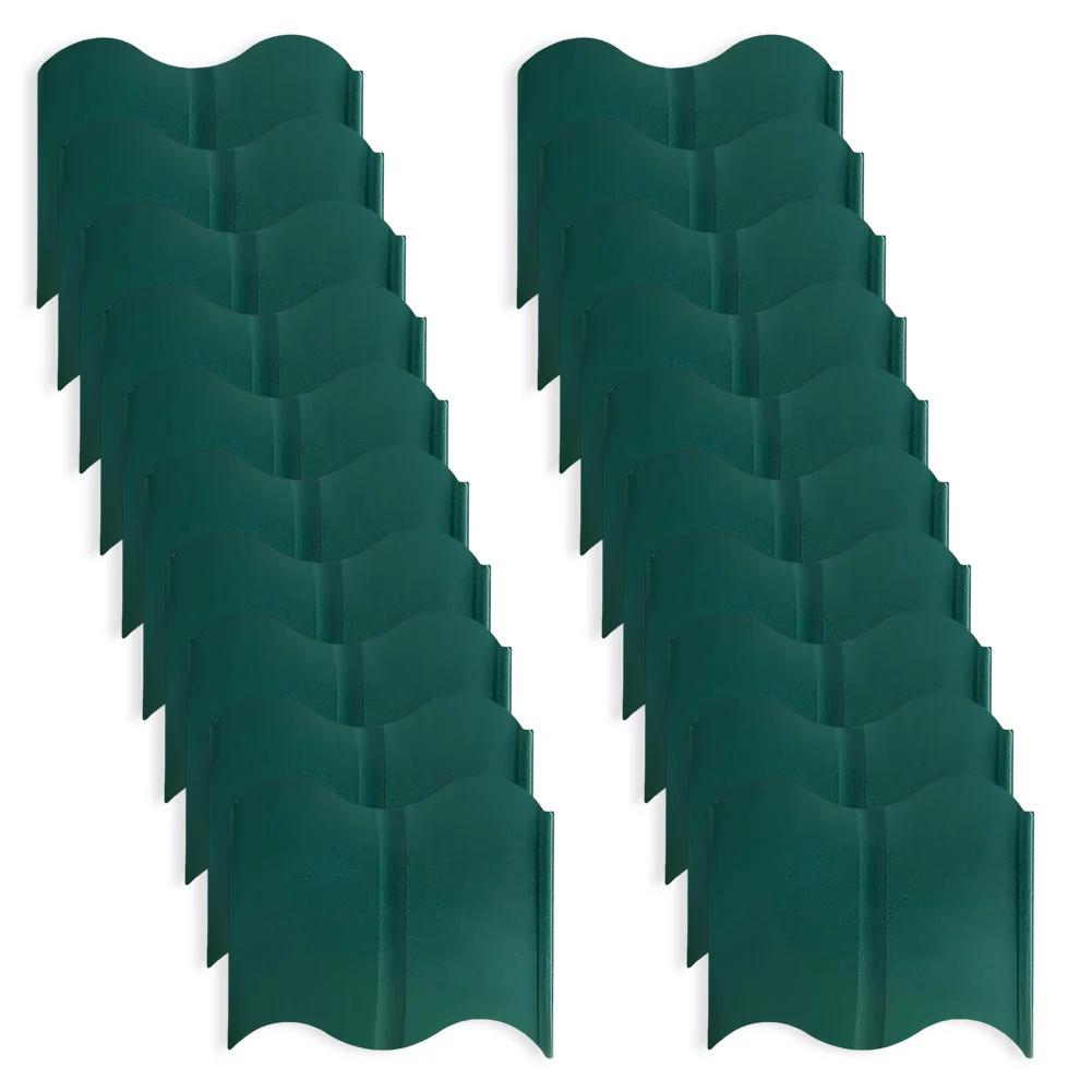 

Decorative Garden Border Black Garden Edging Borders Elegant Garden Design Protective PP Material Sleek Tidy Appearance зелений